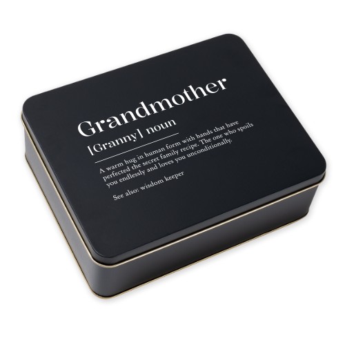 Cookie Tin Rectangle Black