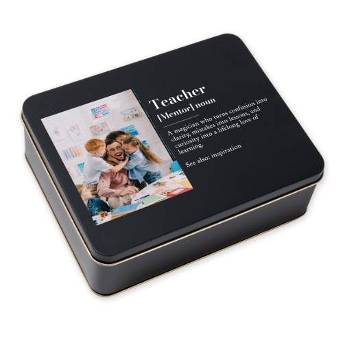 Cookie Tin Rectangle Black Cookie Tin Rectangle Black
