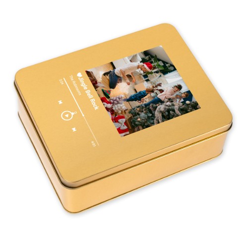 Keksdose rechteckig gold Keksdose rechteckig gold