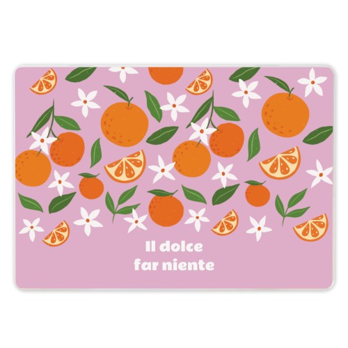 Dolce Orange Pattern - Text Only