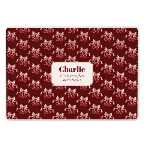 Vintage Cherry Love Text - Only