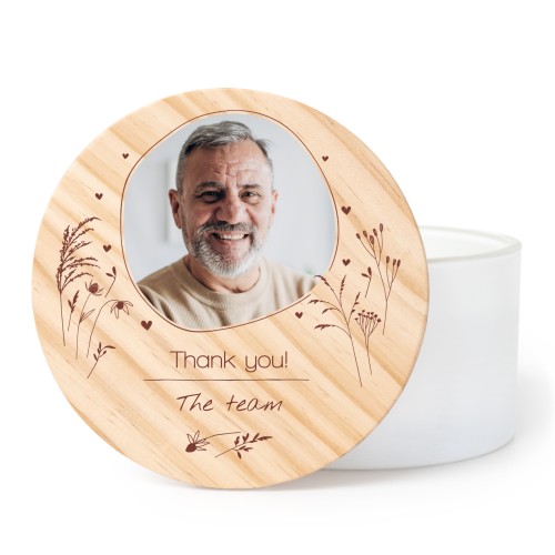 Geurkaars groot met UV-print Geurkaars groot met UV-print