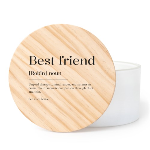 Duftlys med bilde L - med trykk