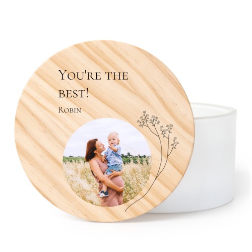 Geurkaars groot met UV-print