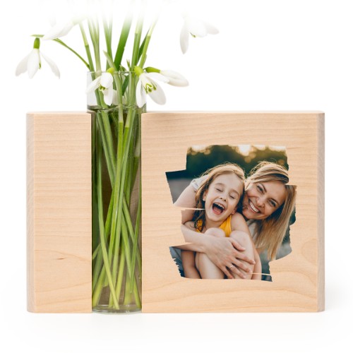 Woodblock Glass Vase - Full Colour Print