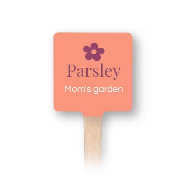 Marque plantes en bois impression UV - Set de 12 Marque plantes en bois impression UV - Set de 12