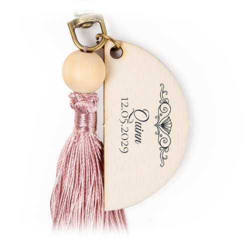 UV Printed Keychain Tassel Magnolia - Set of 6