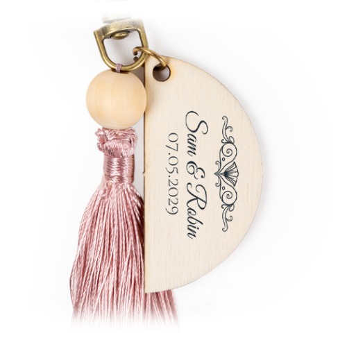 UV Printed Keychain Tassel Magnolia - Set of 6 UV Printed Keychain Tassel Magnolia - Set of 6