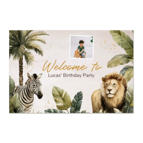 Golden Jungle Party - Text Only