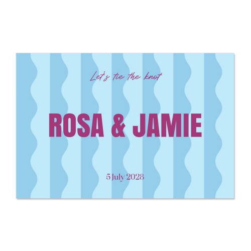 Color Blocking Waves - Text Only