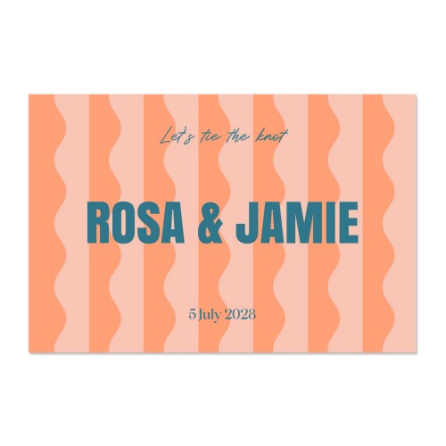Color Blocking Waves - Text Only