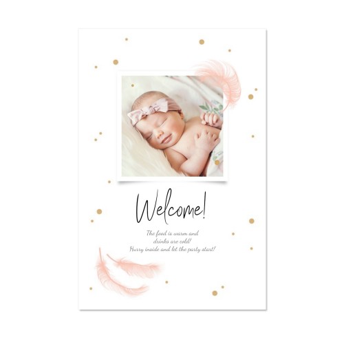 Tervetuloa-kyltti Forex 40x60 cm