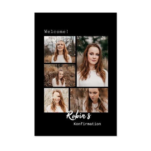 Välkommen skylt Forex 40x60 cm