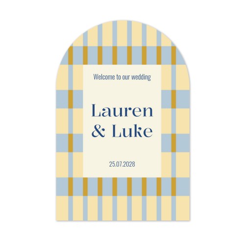 Elegant Stripe Frame - Text Only