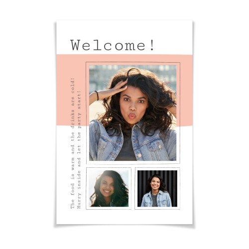 Welcome poster Welcome poster