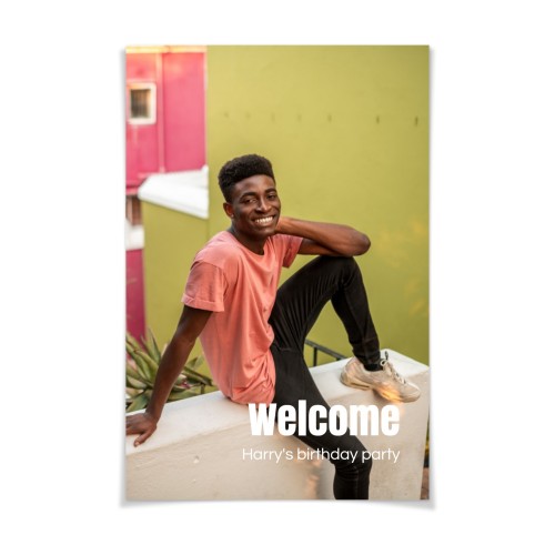 Velkomstplakat Velkomstplakat