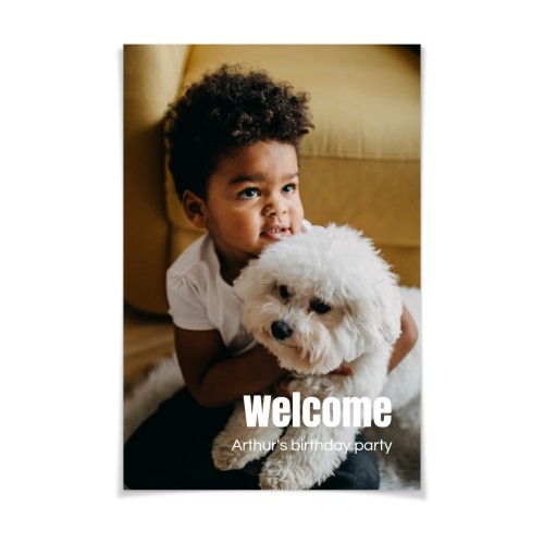 Welcome poster Welcome poster