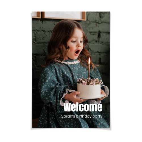 Velkomstplakat Velkomstplakat