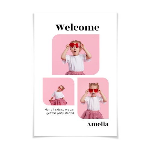 Welcome poster