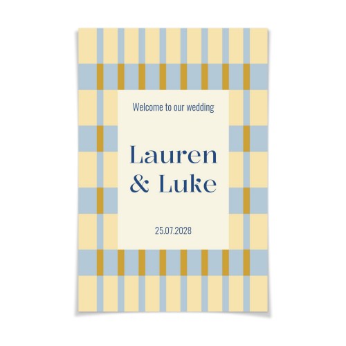 Elegant Stripe Frame - Text Only