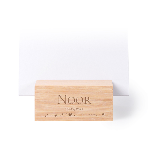 Engraved wooden block with luxury prints portrait