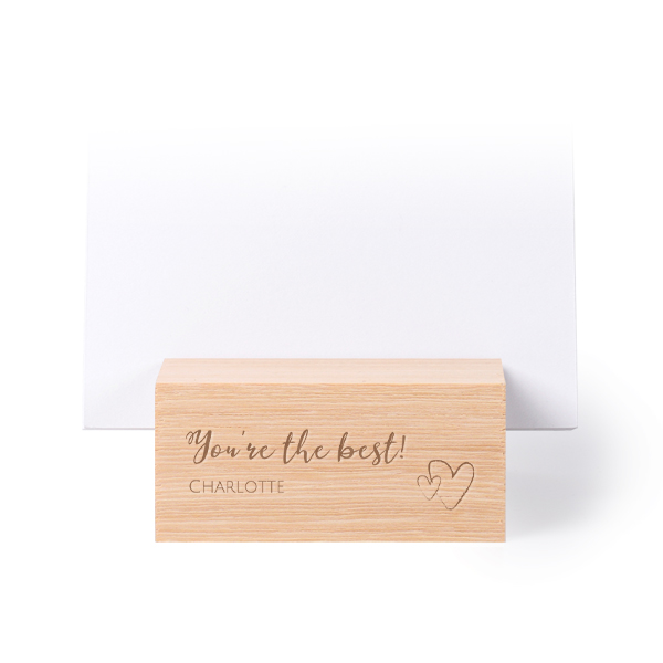 Engraved wooden block with luxury prints portrait