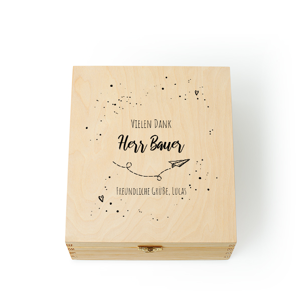 Teebox mit Druck 