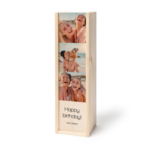 Coffret à vin en bois