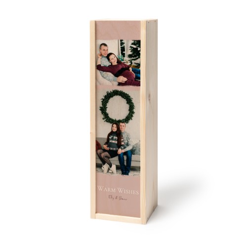 Coffret à vin en bois