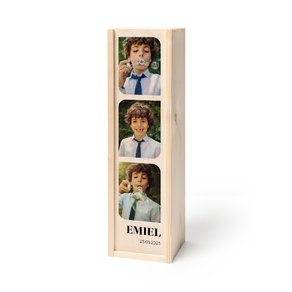 Coffret à vin en bois