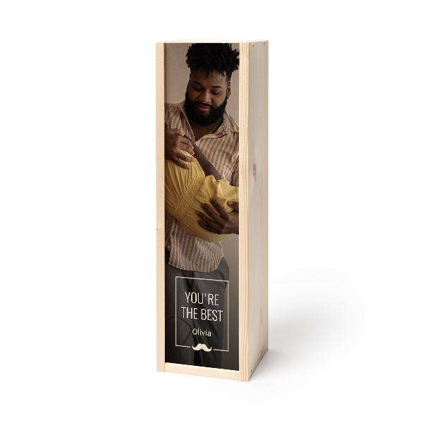 Coffret à vin en bois