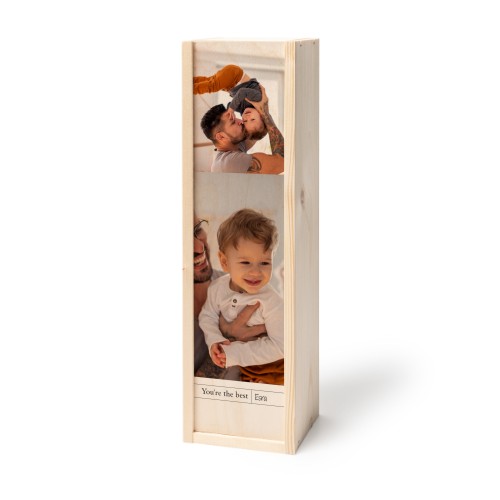 Coffret à vin en bois