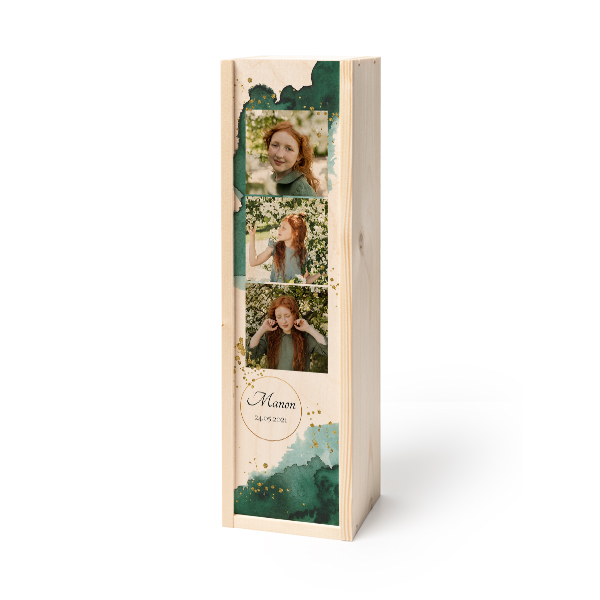 Coffret à vin en bois