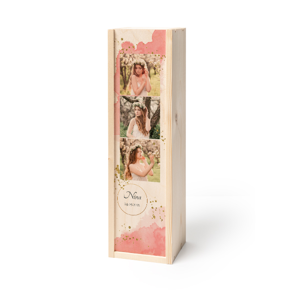 Coffret à vin en bois