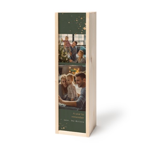 WoodenWineBox1Bottle_GoldSparklesPartyGreen