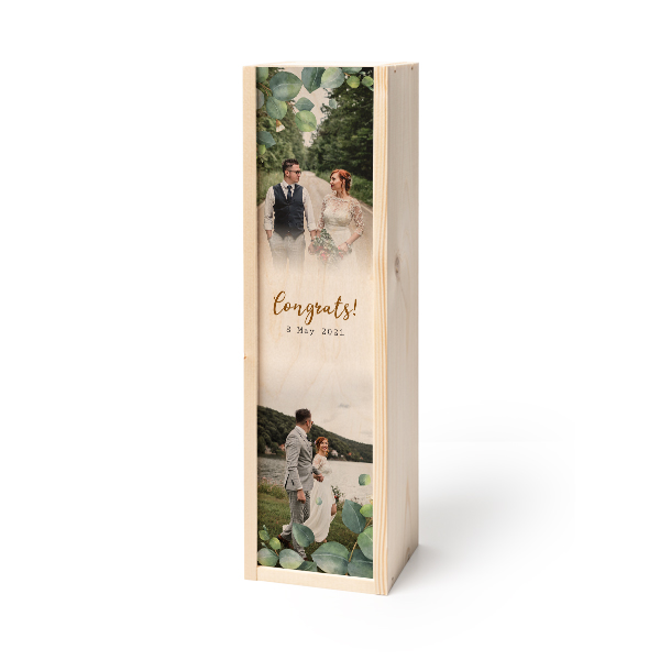 Coffret à vin en bois