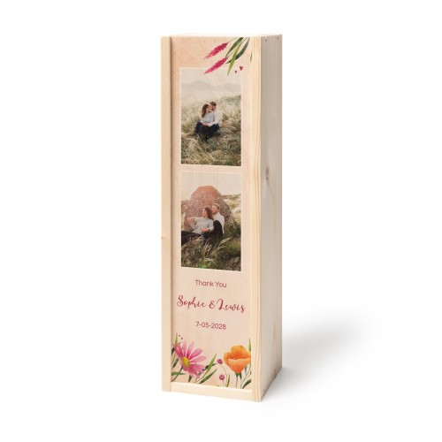 Coffret à vin en bois