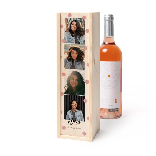 Coffret à vin en bois avec Punto G Exploramé Garnacha