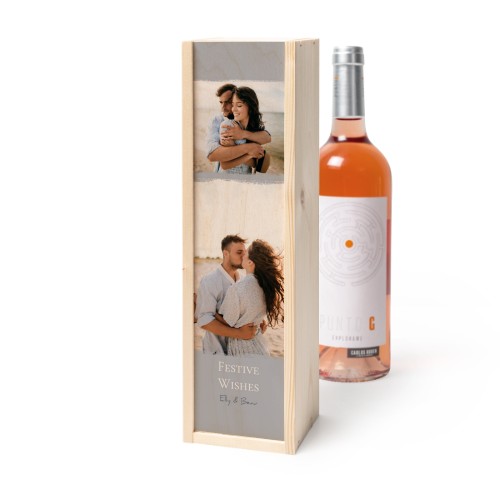 Coffret à vin en bois avec Punto G Exploramé Garnacha
