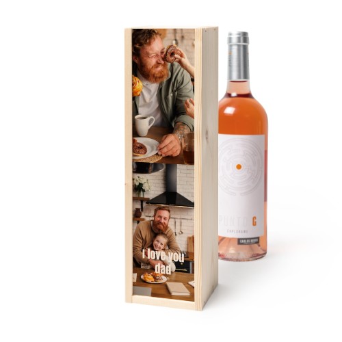 Coffret à vin en bois avec Punto G Exploramé Garnacha