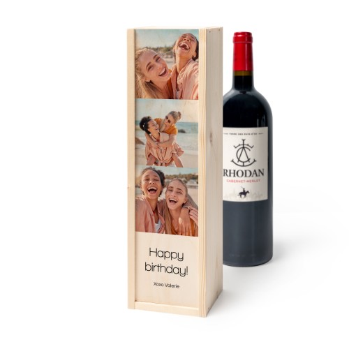 Wijnkist met Rhodan Cabernet-Merlot