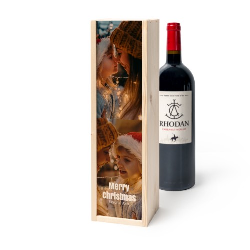 Wijnkist met Rhodan Cabernet-Merlot