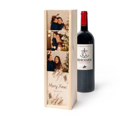 Wijnkist met Rhodan Cabernet-Merlot