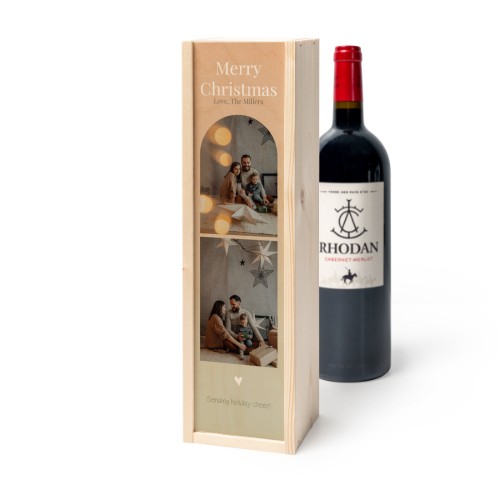 Wijnkist met Rhodan Cabernet-Merlot