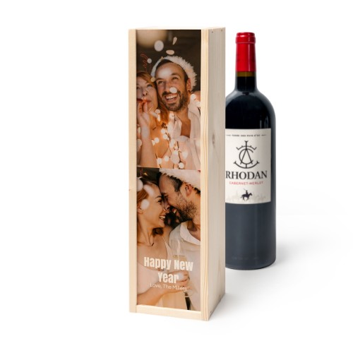 Wijnkist met Rhodan Cabernet-Merlot