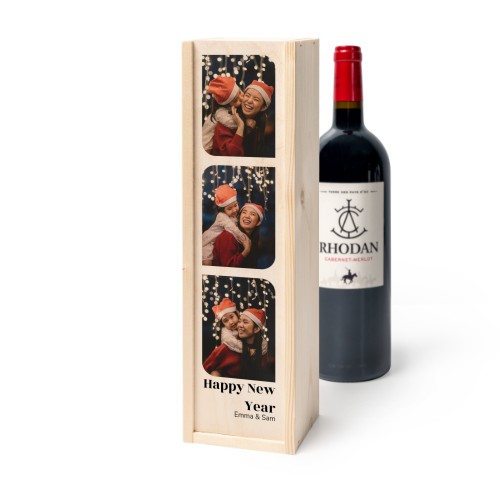 Wijnkist met Rhodan Cabernet-Merlot Wijnkist met Rhodan Cabernet-Merlot