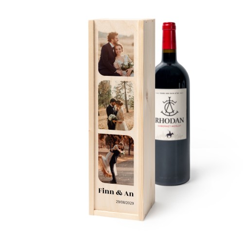 Wijnkist met Rhodan Cabernet-Merlot