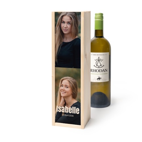 Wijnkist met Rhodan Chardonnay-Roussanne Wijnkist met Rhodan Chardonnay-Roussanne