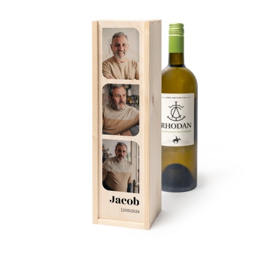 Wijnkist met Rhodan Chardonnay-Roussanne