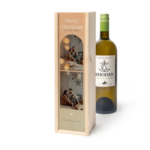 Wijnkist met Rhodan Chardonnay-Roussanne Wijnkist met Rhodan Chardonnay-Roussanne